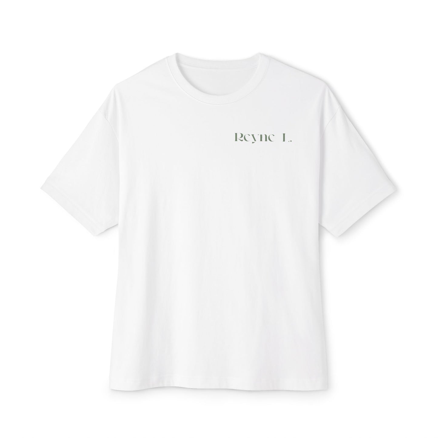 Reyne L. Unisex Oversized Boxy White Tee