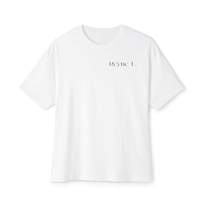 Reyne L. Unisex Oversized Boxy White Tee