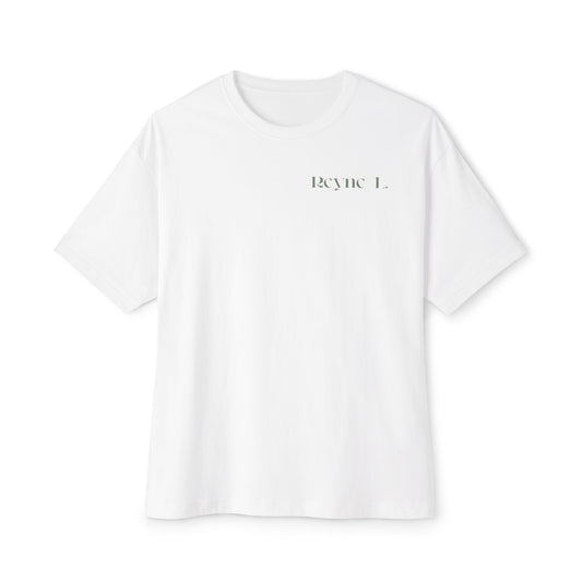 Reyne L. Unisex Oversized Boxy White Tee