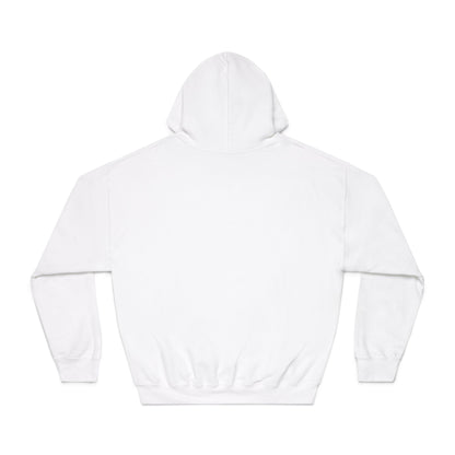 "It's Not About You." Unisex White and Green Hooded Sweatshirt